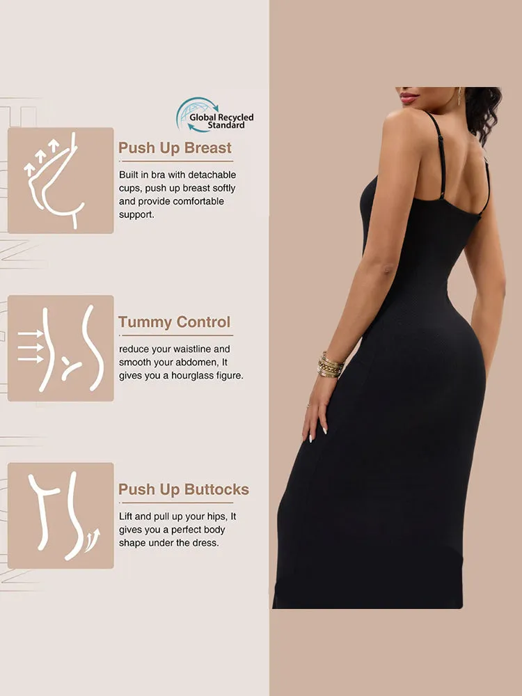 2-in-1 Shaping Bodycon Dress with Built-In Shapewear