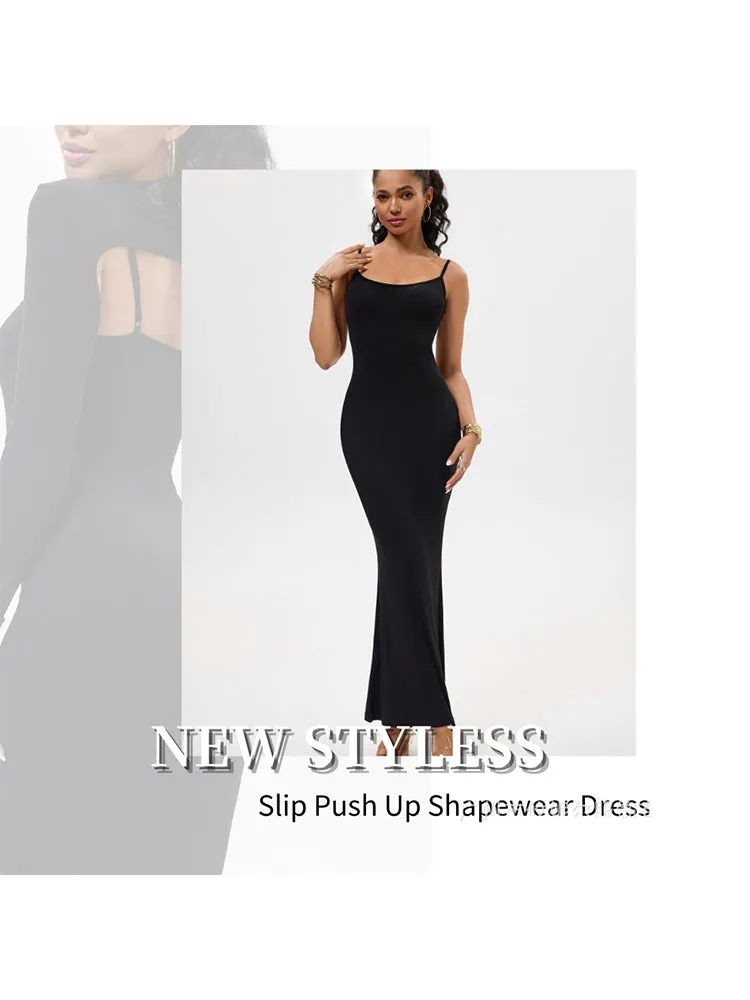 2-in-1 Shaping Bodycon Dress with Built-In Shapewear