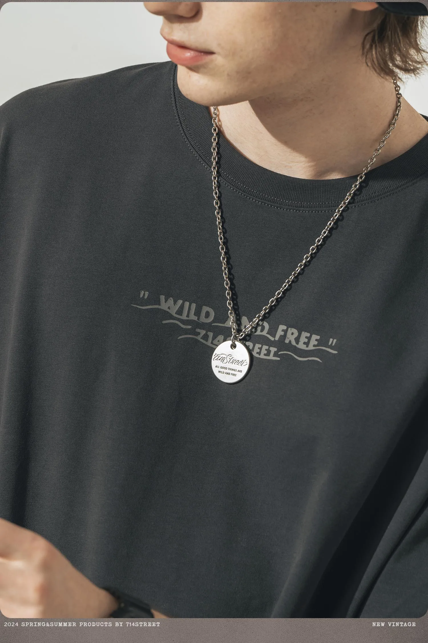 714STREET バックプリントヨットT 714ST032