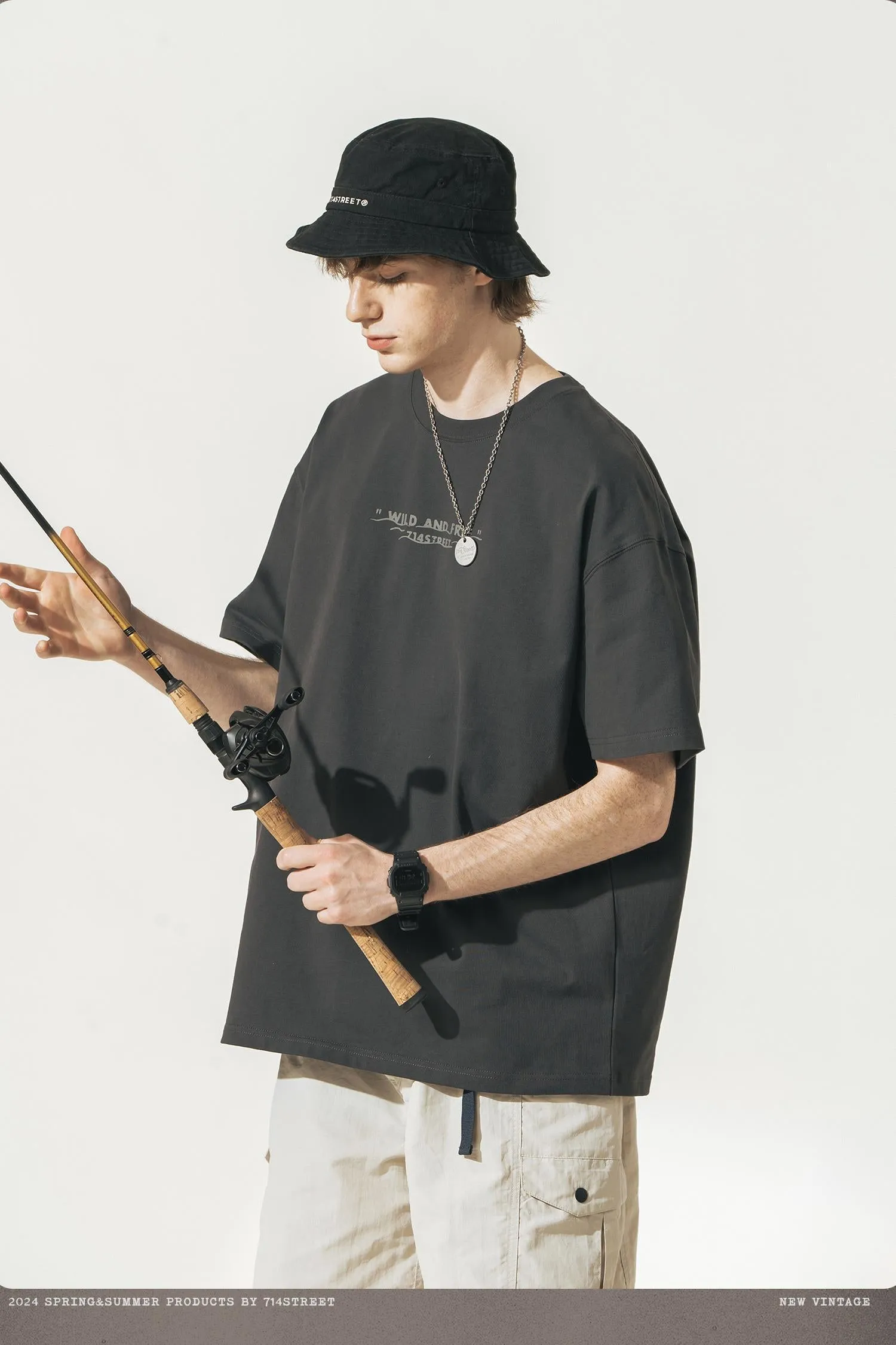 714STREET バックプリントヨットT 714ST032