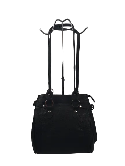 7360 - Convertible Handbag-to-Backpack in Black