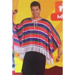 Adults Blue/Red Poncho