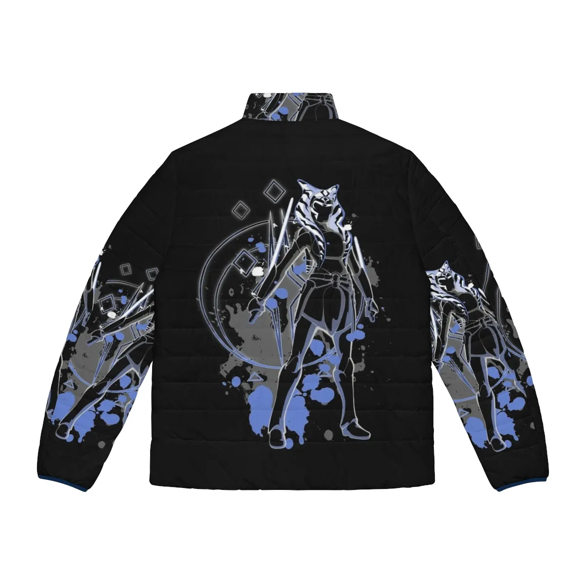 Ahsoka Tano Inspired Puffer Jacket - Star Wars Togruta Jedi Sci-Fi Fashion