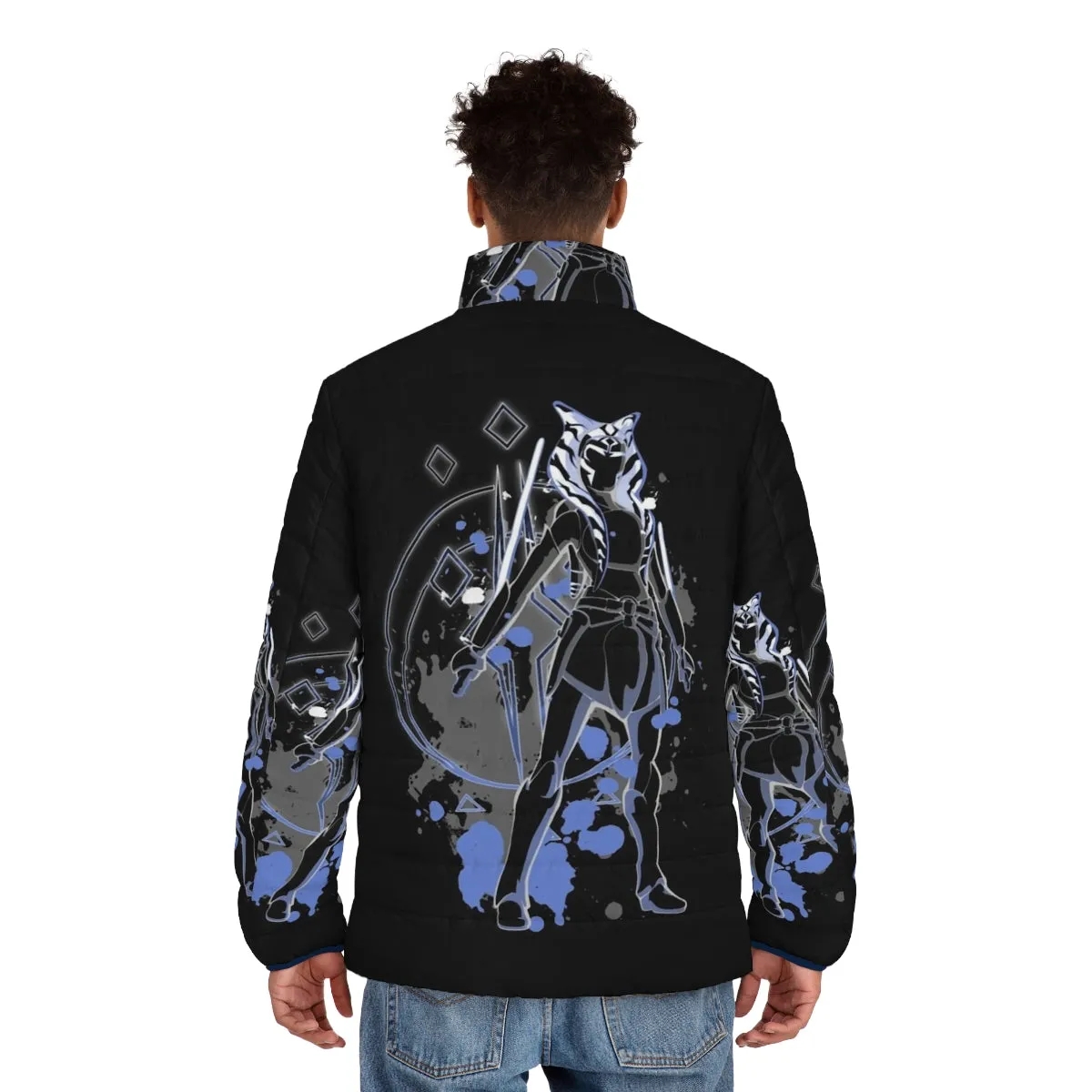 Ahsoka Tano Inspired Puffer Jacket - Star Wars Togruta Jedi Sci-Fi Fashion