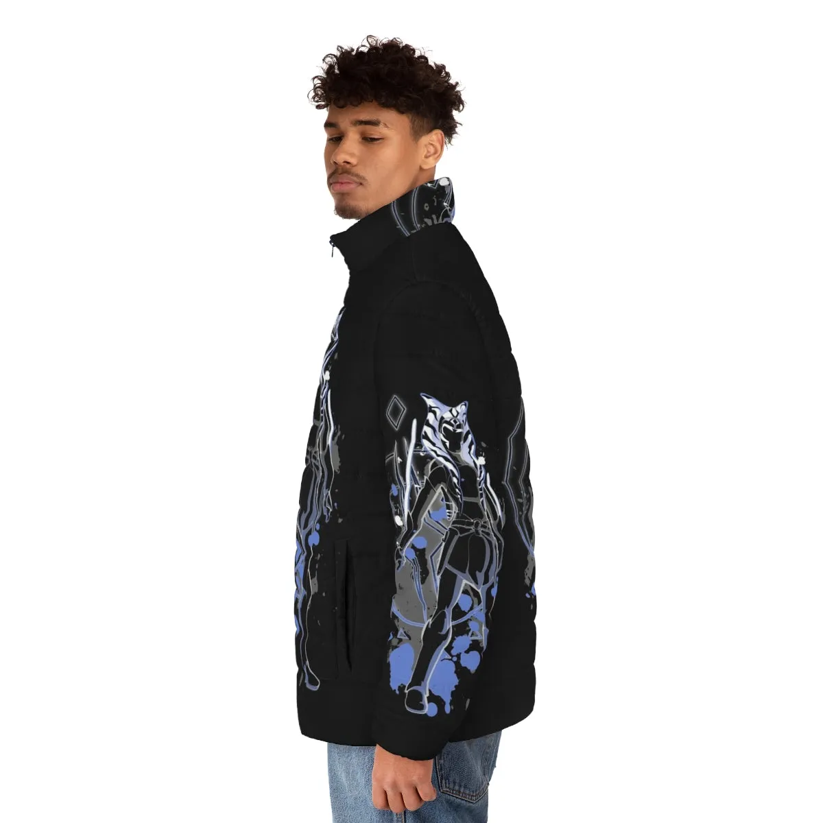 Ahsoka Tano Inspired Puffer Jacket - Star Wars Togruta Jedi Sci-Fi Fashion