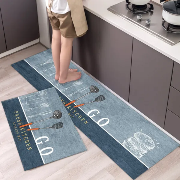 Anti slip Kitchen Floor Mat Set- Go