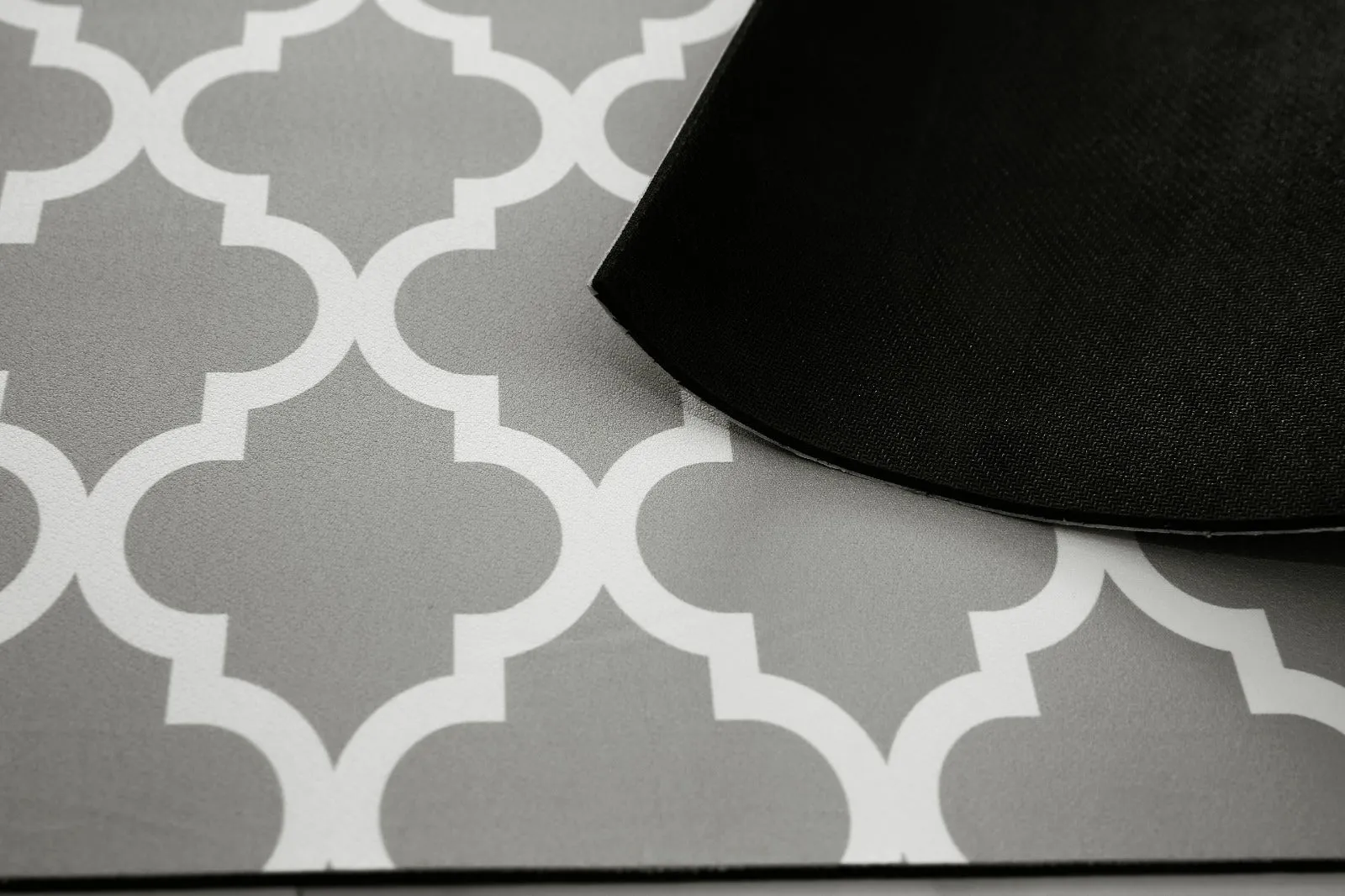 AntiSkid Dish Drying Protector Mat-5327 Grey Geometric