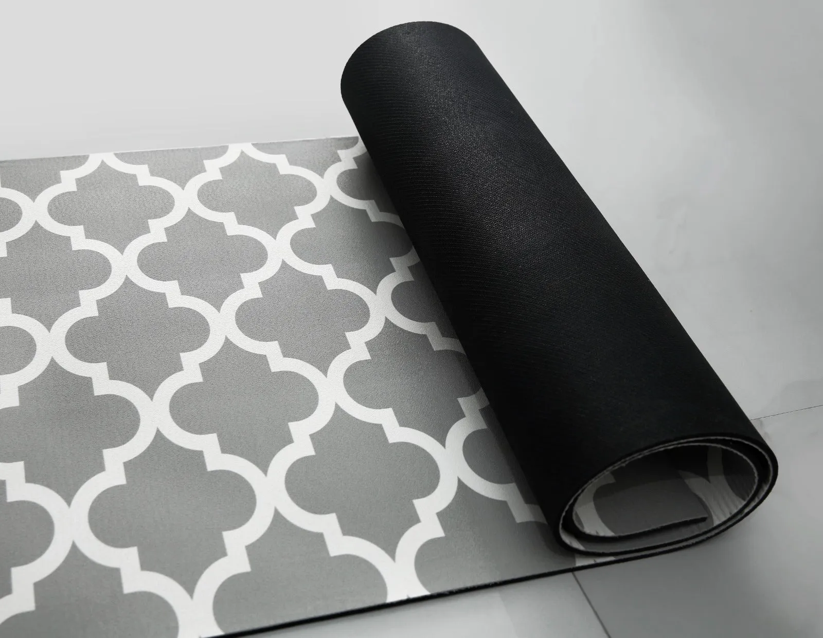 AntiSkid Dish Drying Protector Mat-5327 Grey Geometric