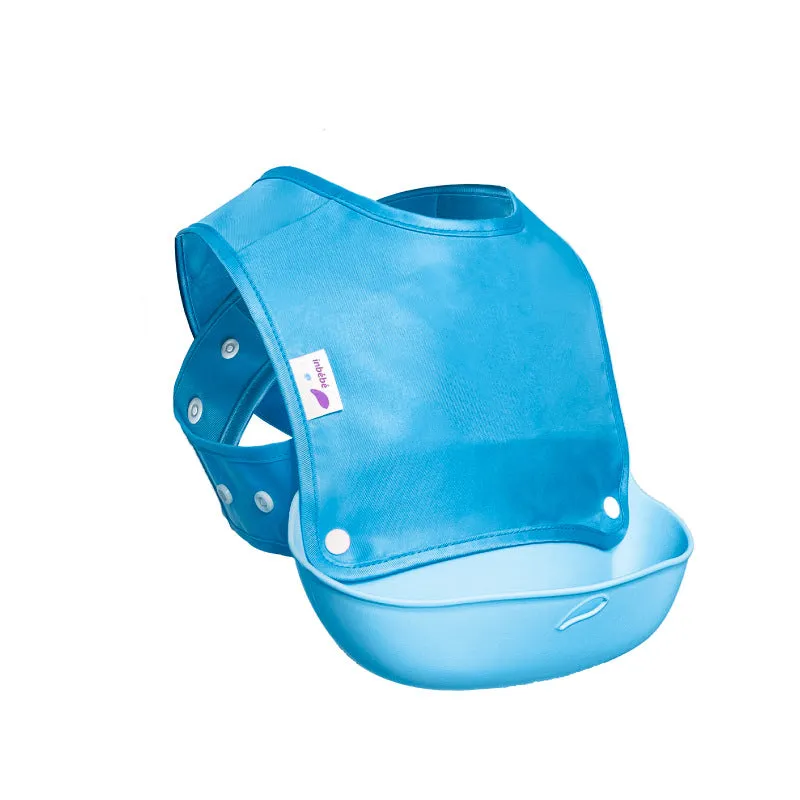 Baby Kids Eating Bibs Sling Waterproof Meal Pockets Children's Silicone Super Soft