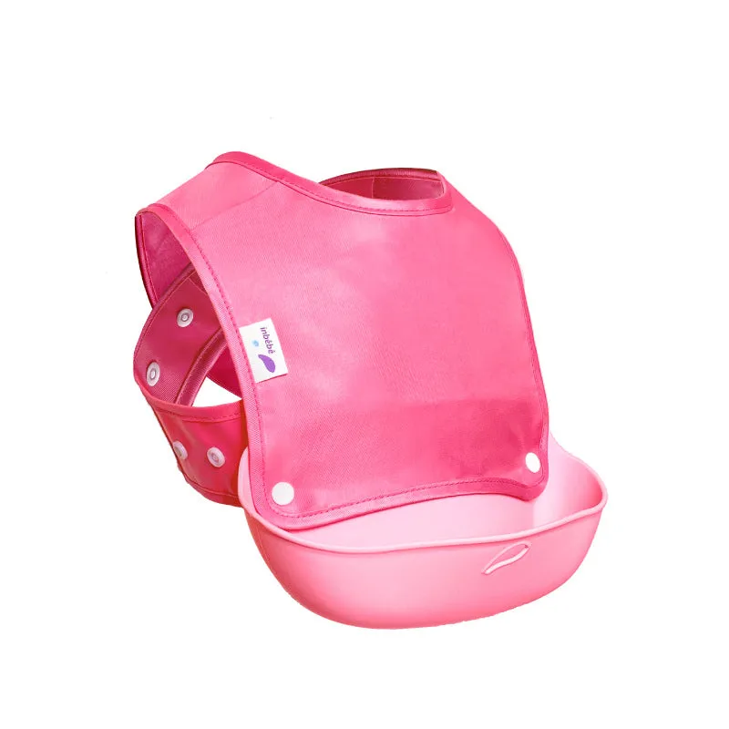 Baby Kids Eating Bibs Sling Waterproof Meal Pockets Children's Silicone Super Soft