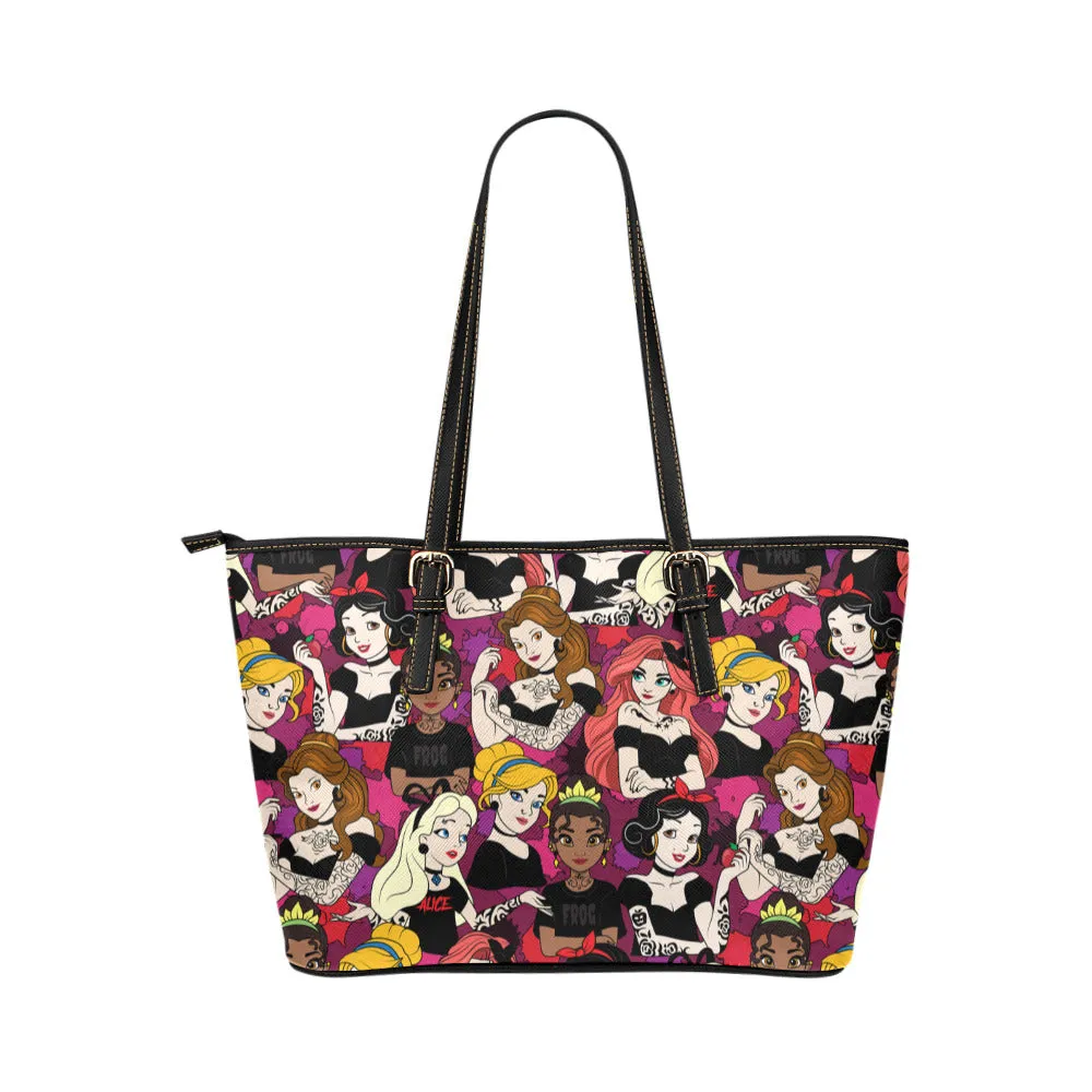Bad Girls Leather Tote Bag