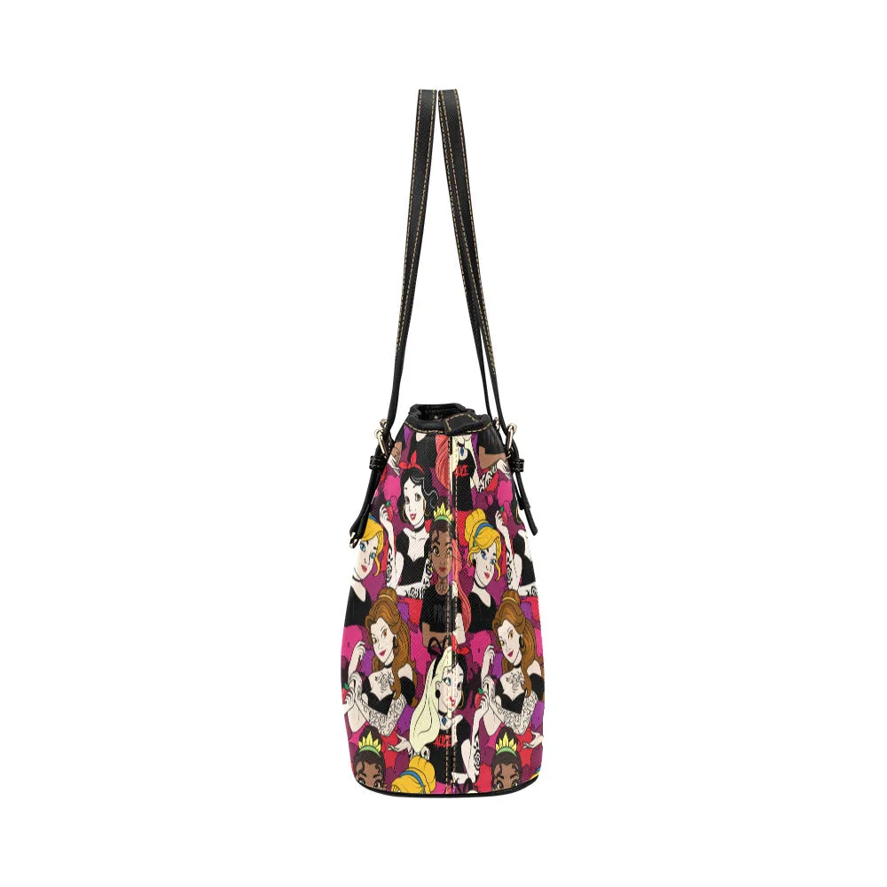 Bad Girls Leather Tote Bag