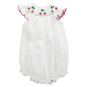 Bailey Boys Smocked Cherries Bishop Short Romper