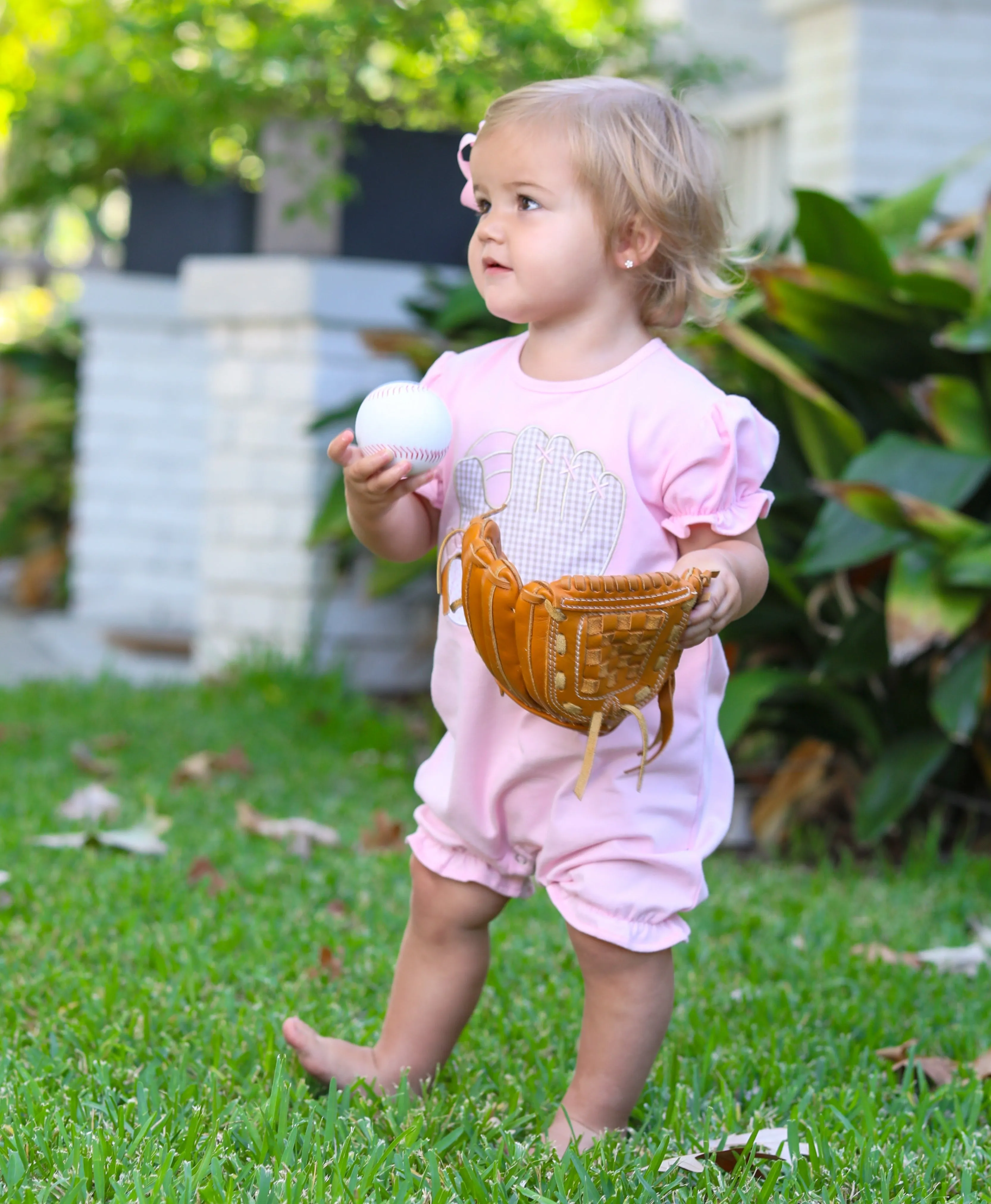 Baseball Ruffle Romper