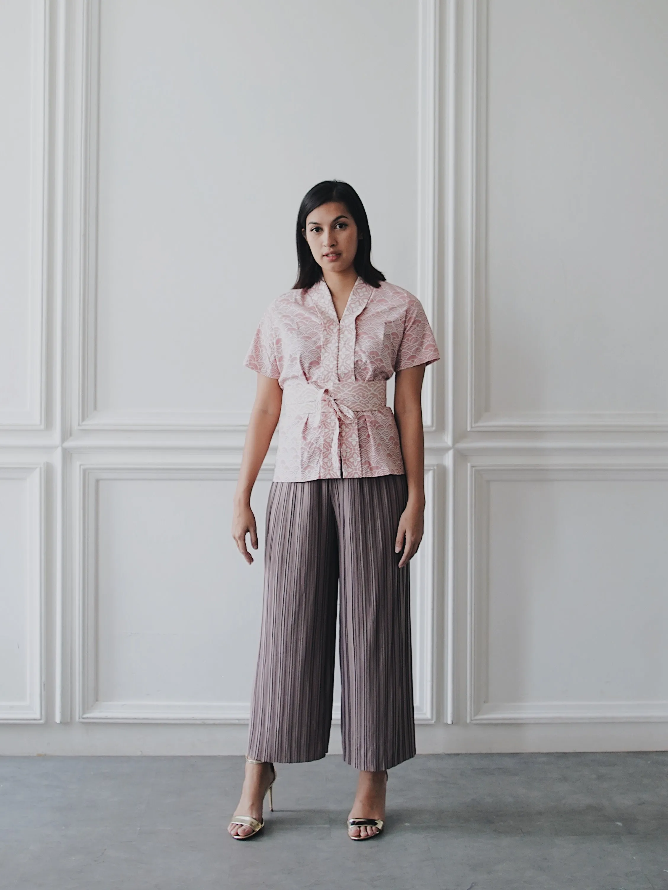 Basic Double Pleated Culottes Maxi