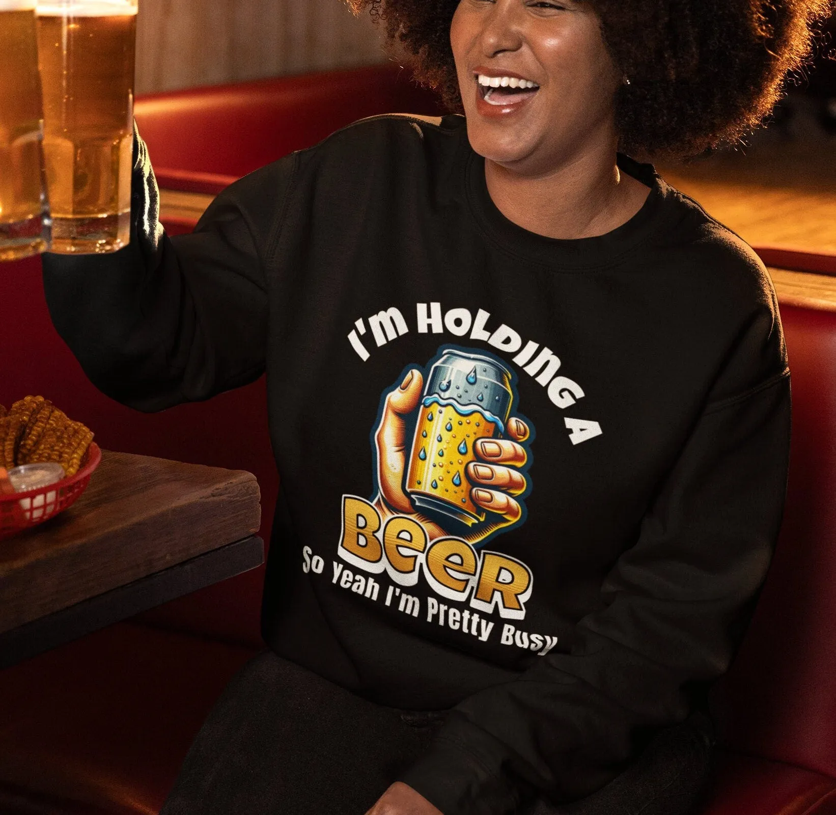 Beer Lover T-Shirt, Colorful Beer Can Design, Fun Casual Drinkers Tee, Unisex Adult Sizes, Father's Day Sweatshirt