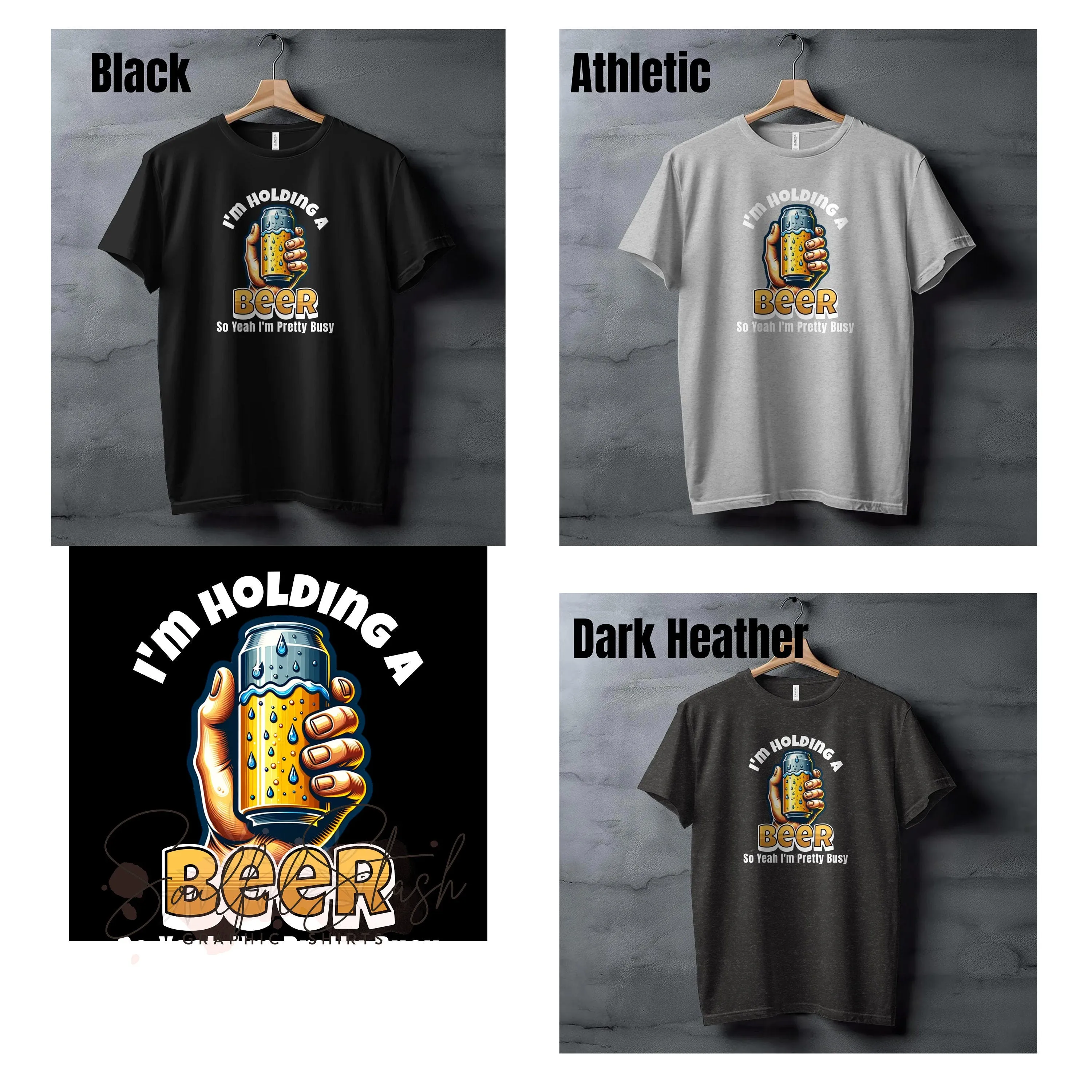 Beer Lover T-Shirt, Colorful Beer Can Design, Fun Casual Drinkers Tee, Unisex Adult Sizes, Father's Day Sweatshirt