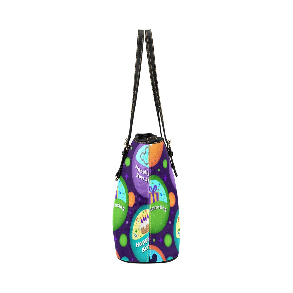 Button Collector Leather Tote Bag
