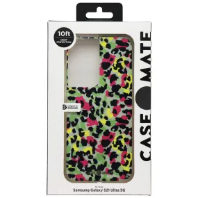 Case-Mate Prints Case for Samsung Galaxy S21 Ultra 5G - Neon Cheetah