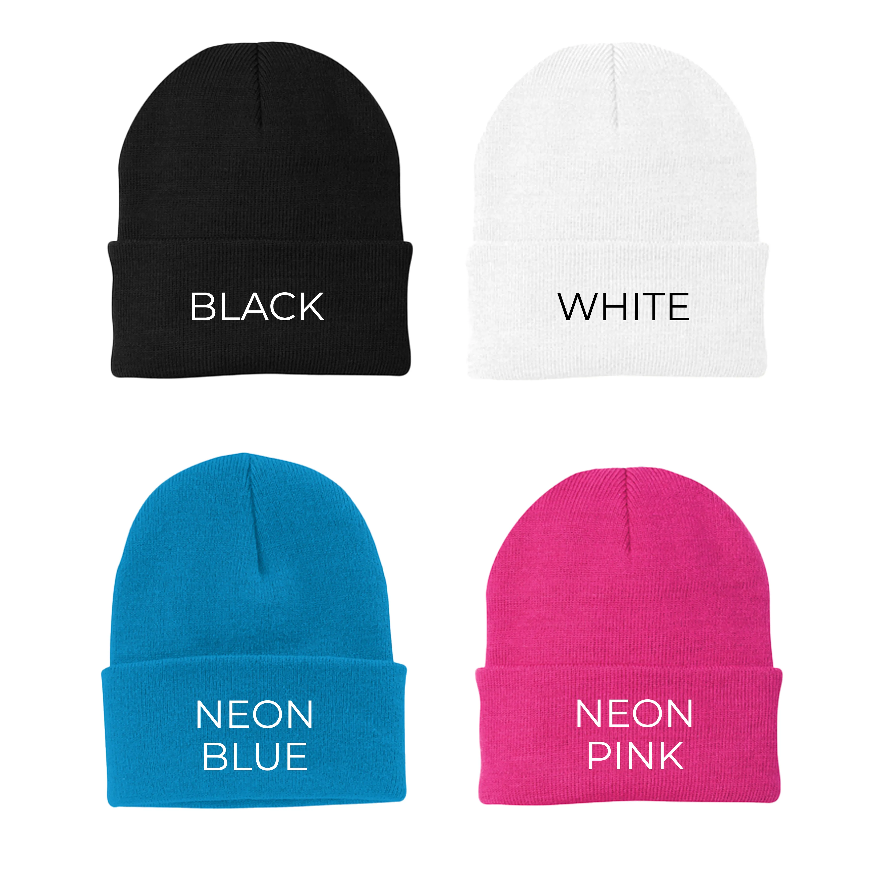 Chi Omega Bubble Embroidered Beanie - Chi O Pastel