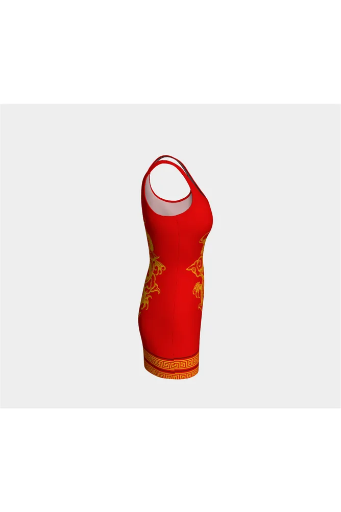Chinese Dragon 龙  Bodycon Dress