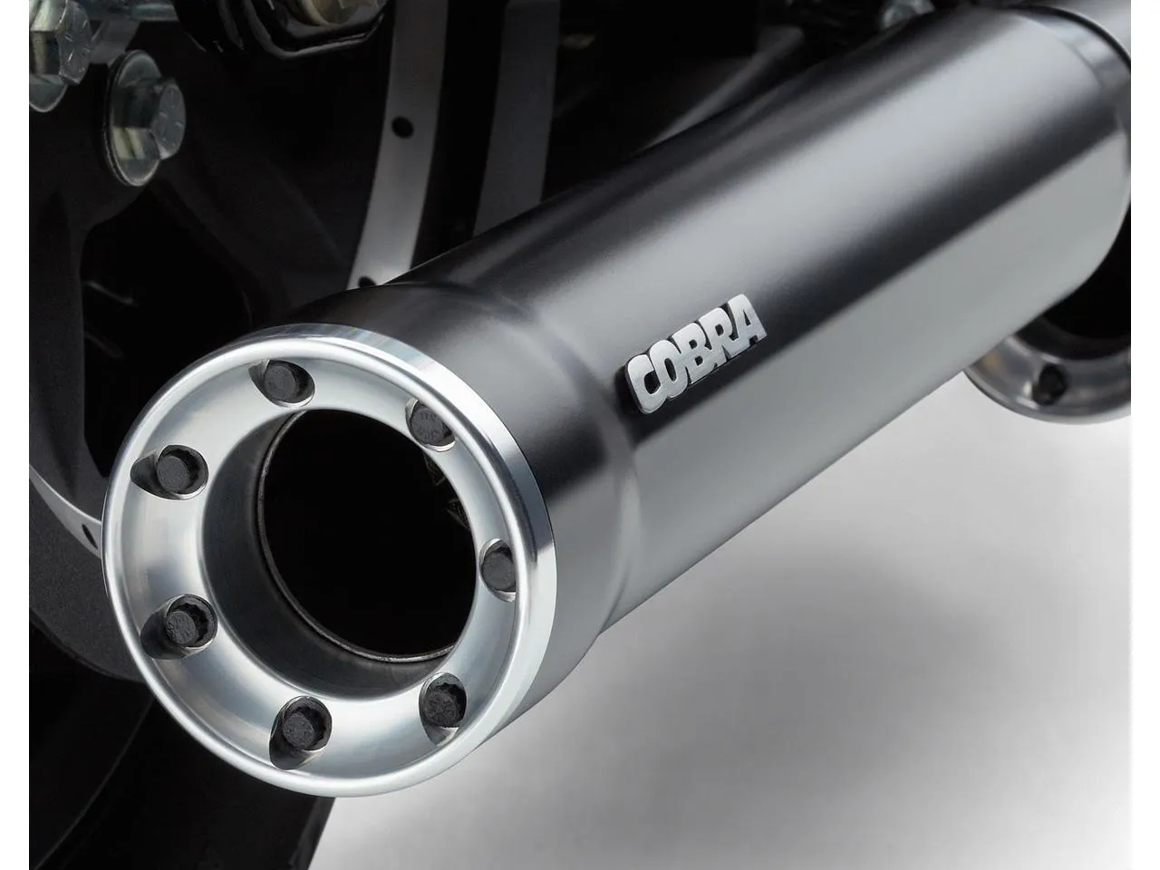 Cobra 6053B 3" Slip-On RPT Exhaust Mufflers Harley Heritage Softail Classic FLSTC - Black