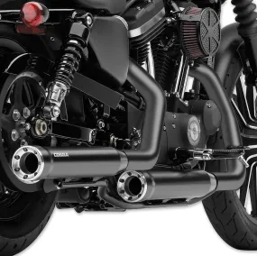 Cobra 6053B 3" Slip-On RPT Exhaust Mufflers Harley Heritage Softail Classic FLSTC - Black