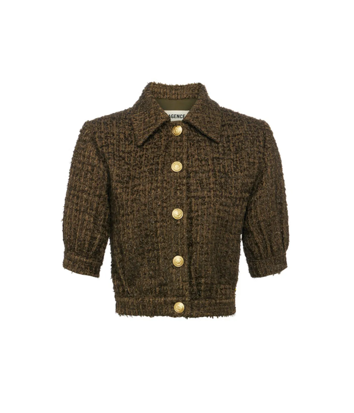 Cove Crop Short Sleeve Jacket in Pine