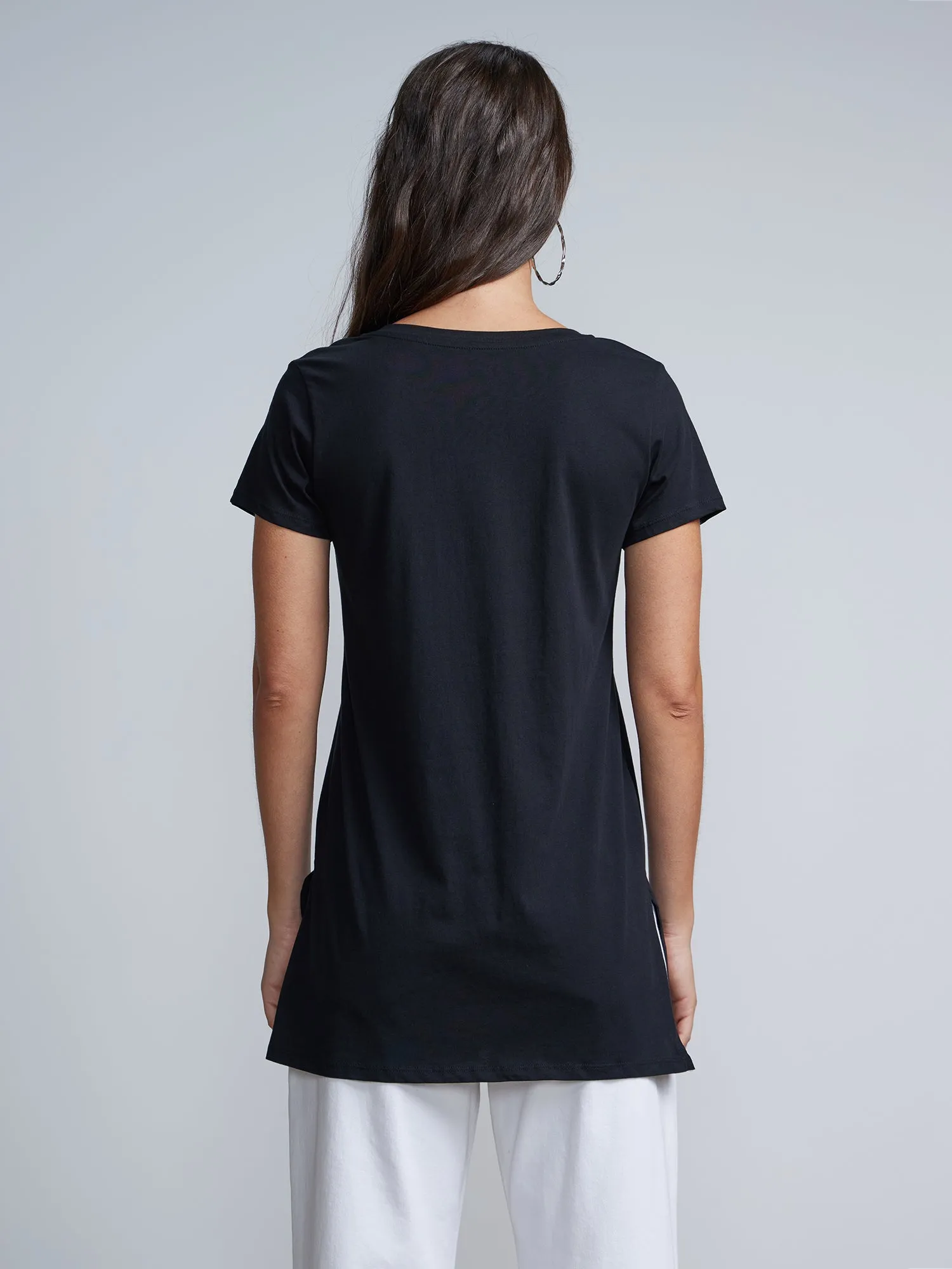 Criss-Cross Front Tunic Top