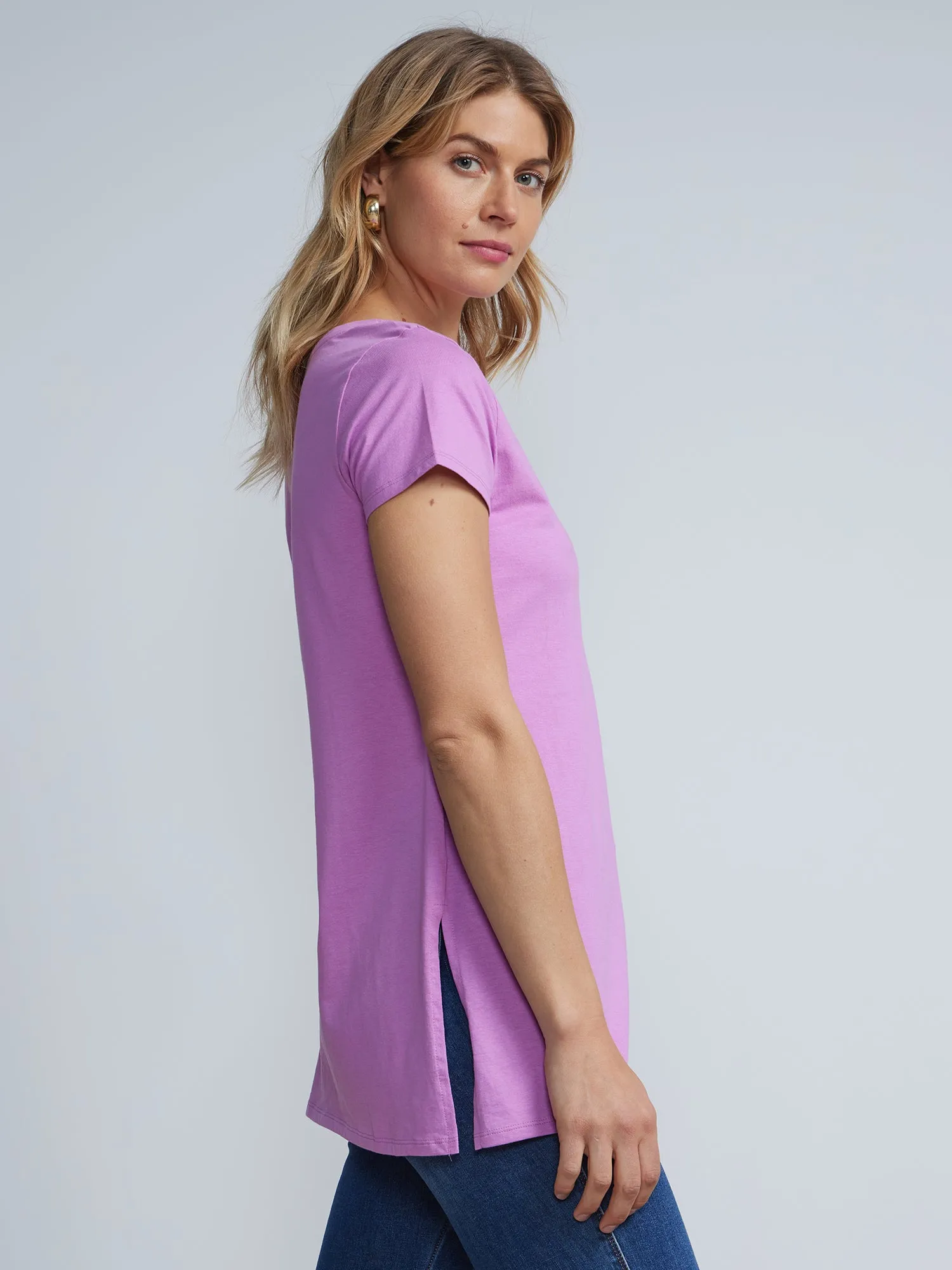 Criss-Cross Front Tunic Top