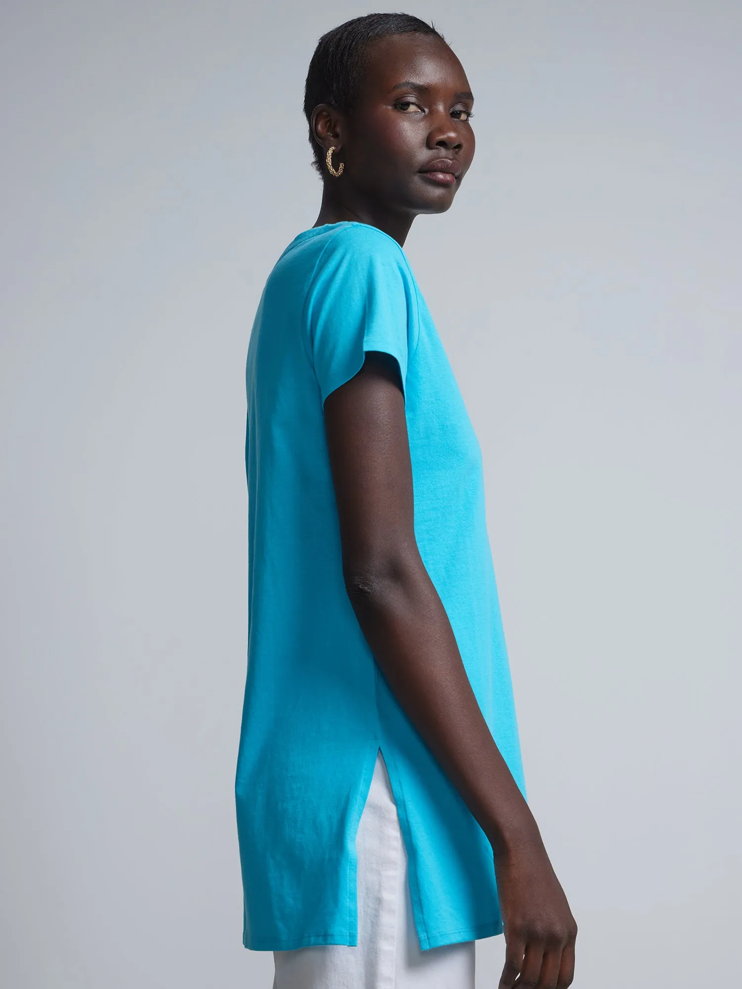 Criss-Cross Front Tunic Top