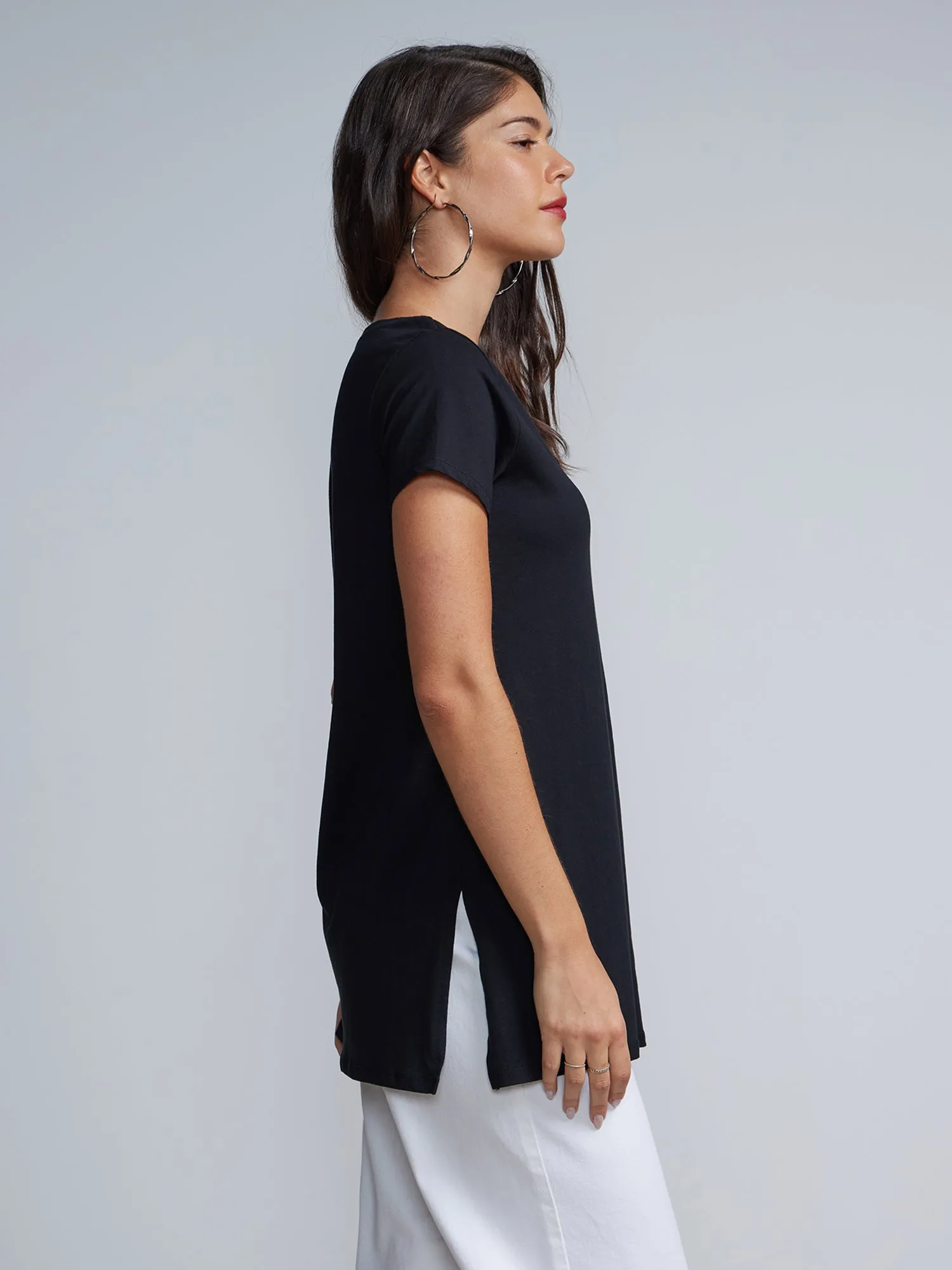 Criss-Cross Front Tunic Top