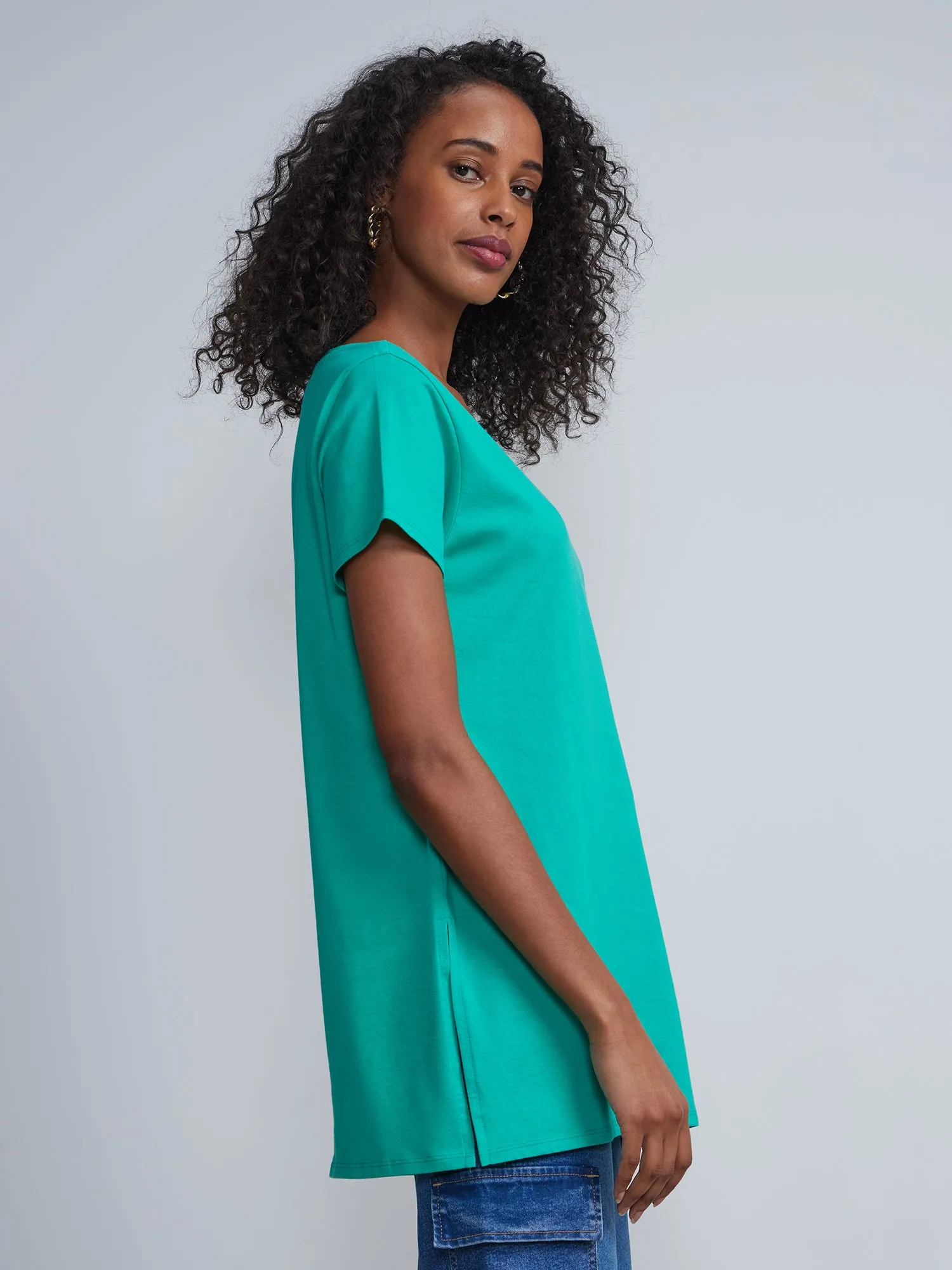 Criss-Cross Front Tunic Top