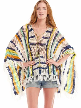 Crochet Baja Poncho Hoodie