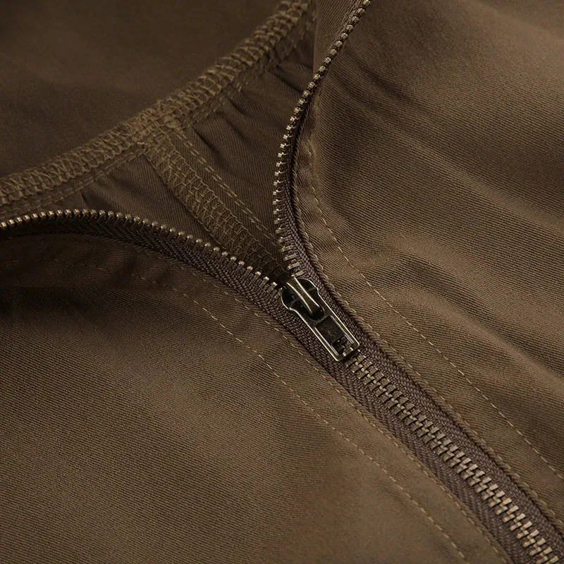 Cropped Bomber Jacket Snug Fit