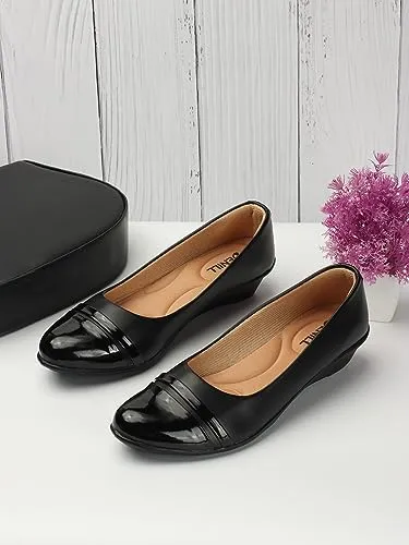 Denill Women and Girls Black Bellies 9 UK