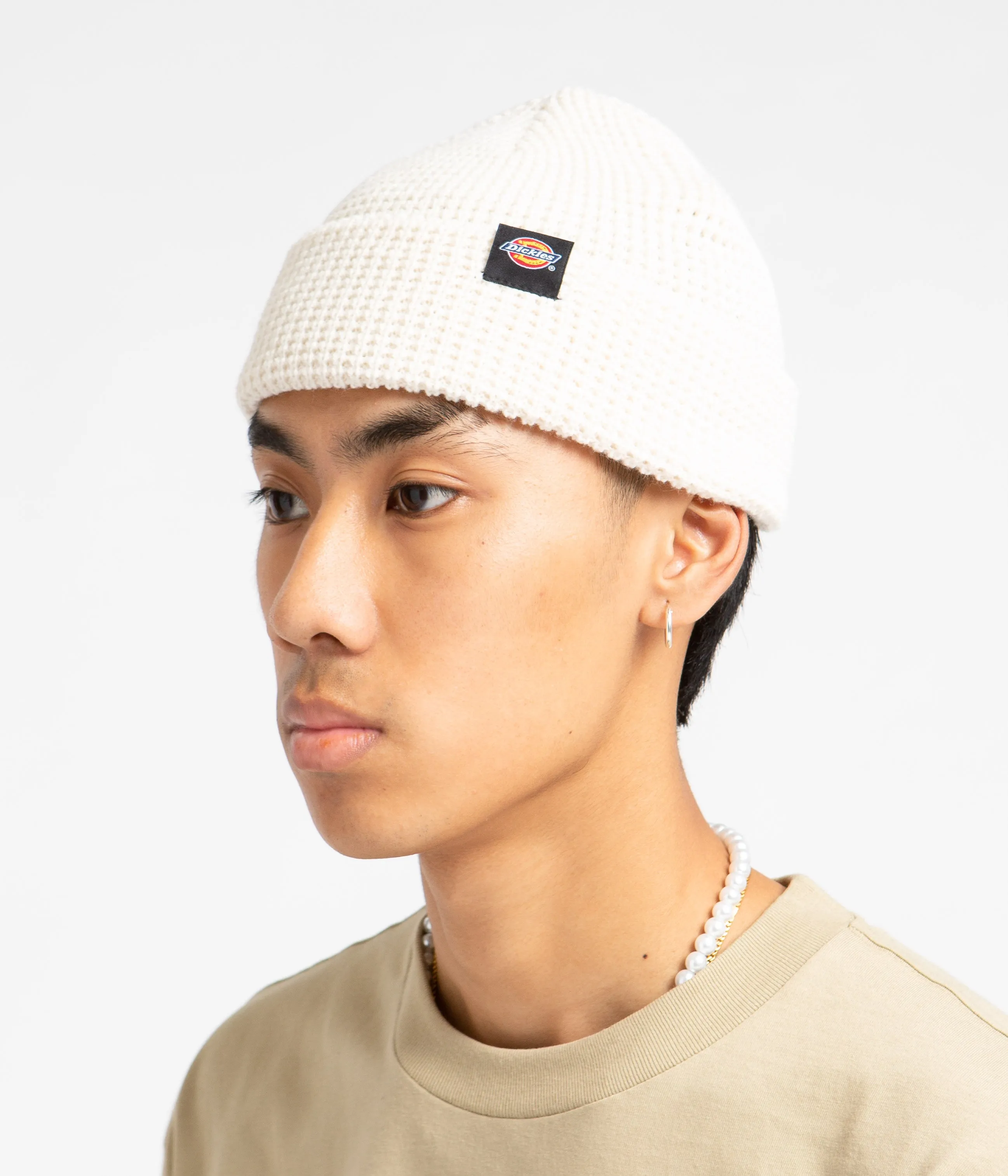 Dickies Woodworth Waffle Beanie - Ecru