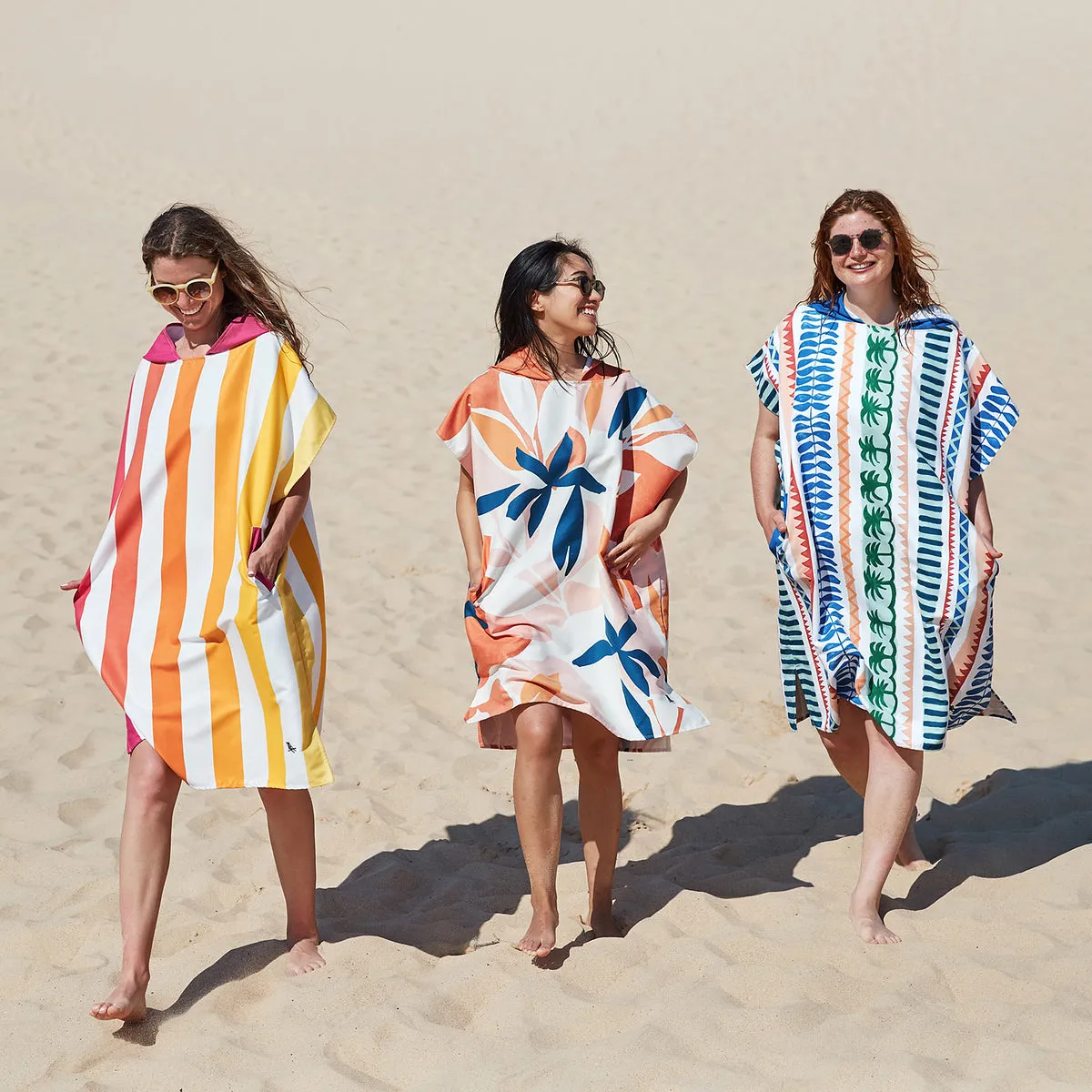 Dock & Bay Poncho Adults - Peach Sunrise