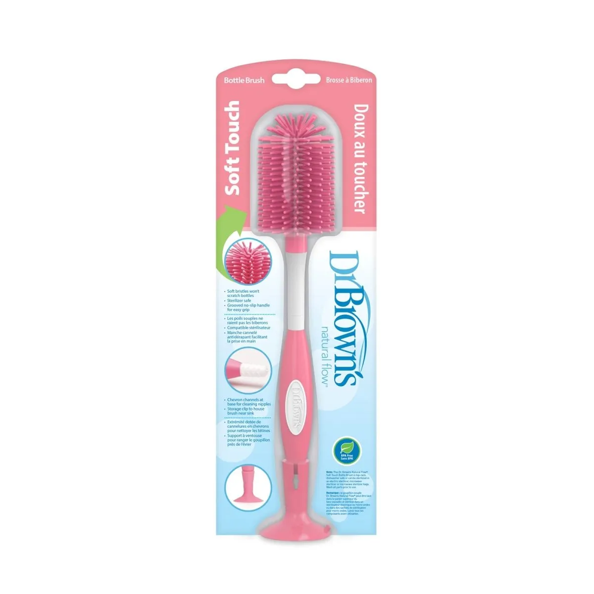 Dr.Brown's Soft Touch Bottle Brush - Pink