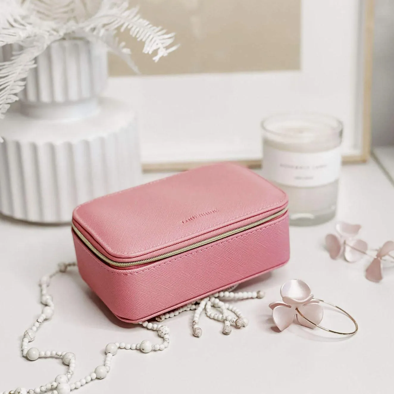 Ellie Jewellery Box | Bubblegum Pink