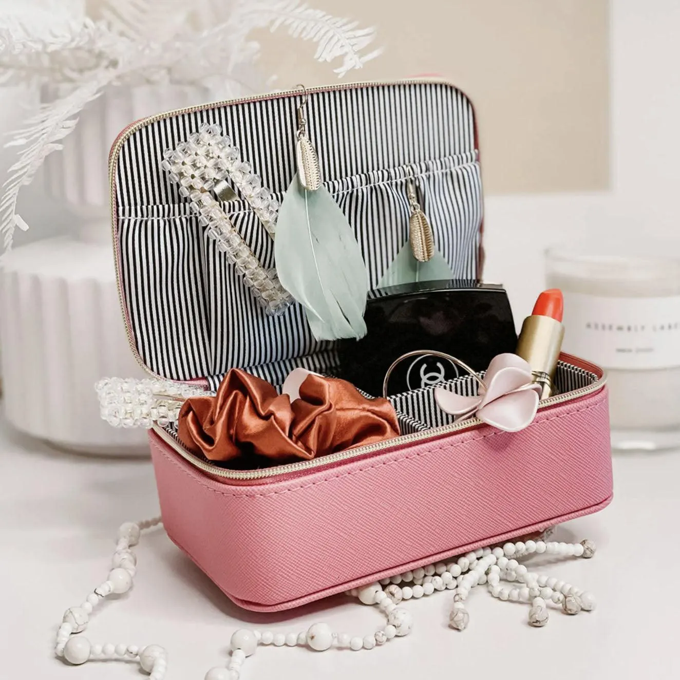 Ellie Jewellery Box | Bubblegum Pink