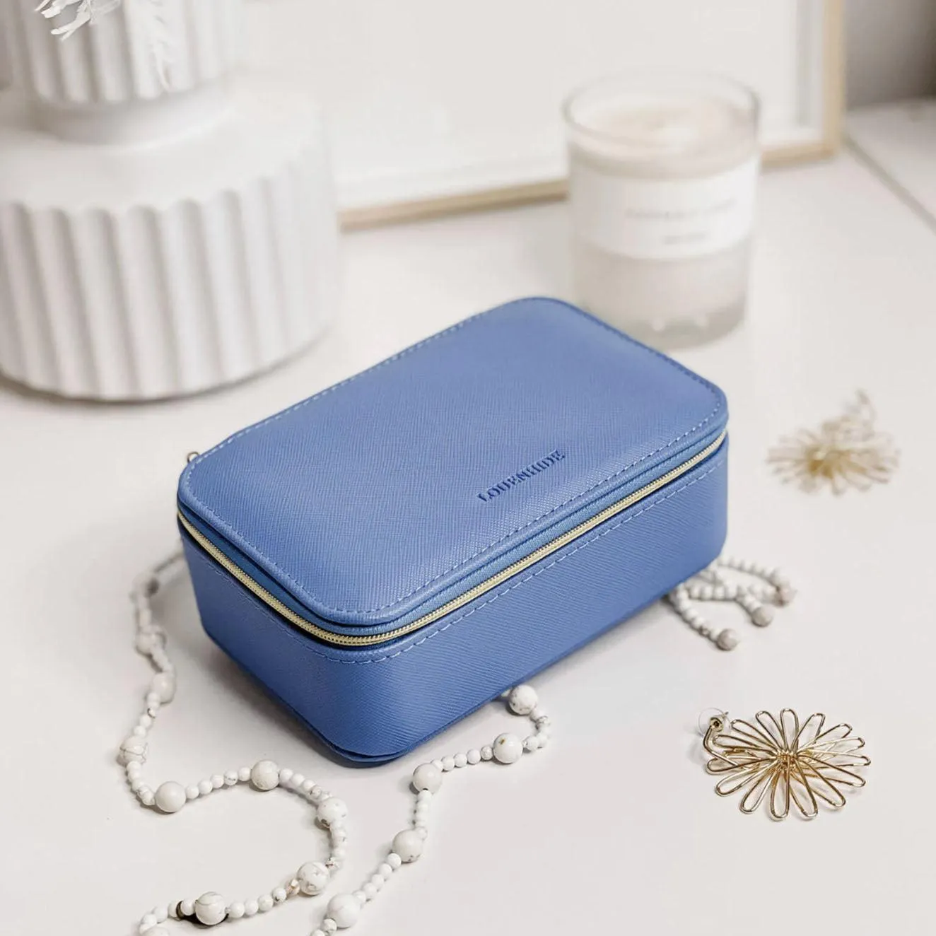 Ellie Jewellery Box | Cornflower