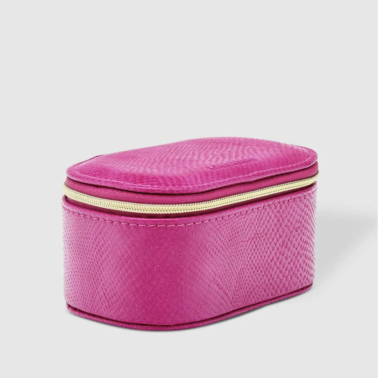 Ellie Jewellery Box | Lizard Fuschia