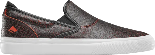 EMERICA WINO G6 SLIP ON BLACK/RED/WHITE