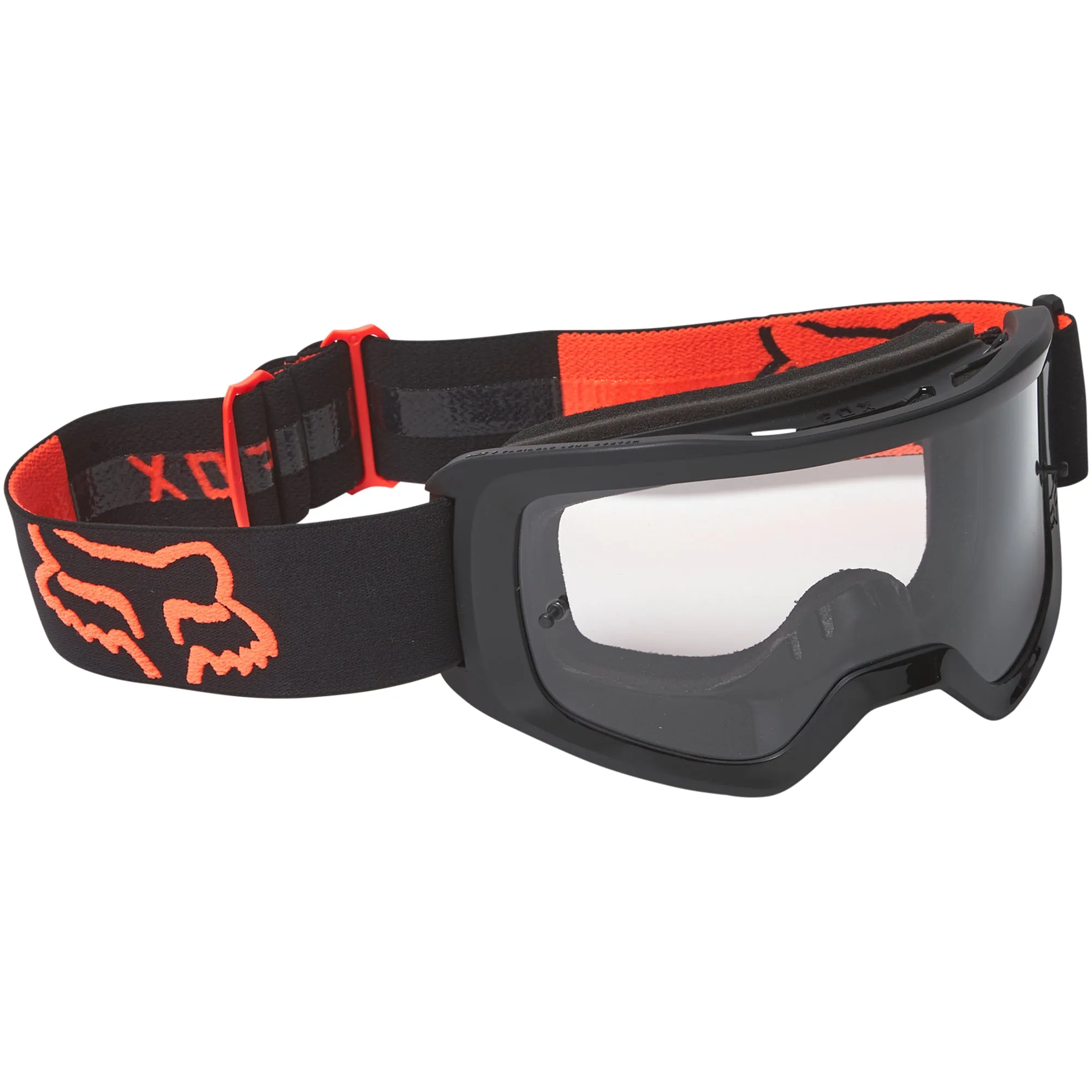 Fox Main II Stray Goggles - Clear Lexan (Black/Orange)