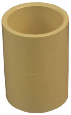 Genova 50107 CPVC Coupling, 3/4", Slip x Slip