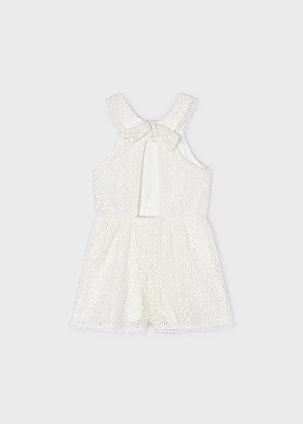 Girls guipure romper Better Cotton