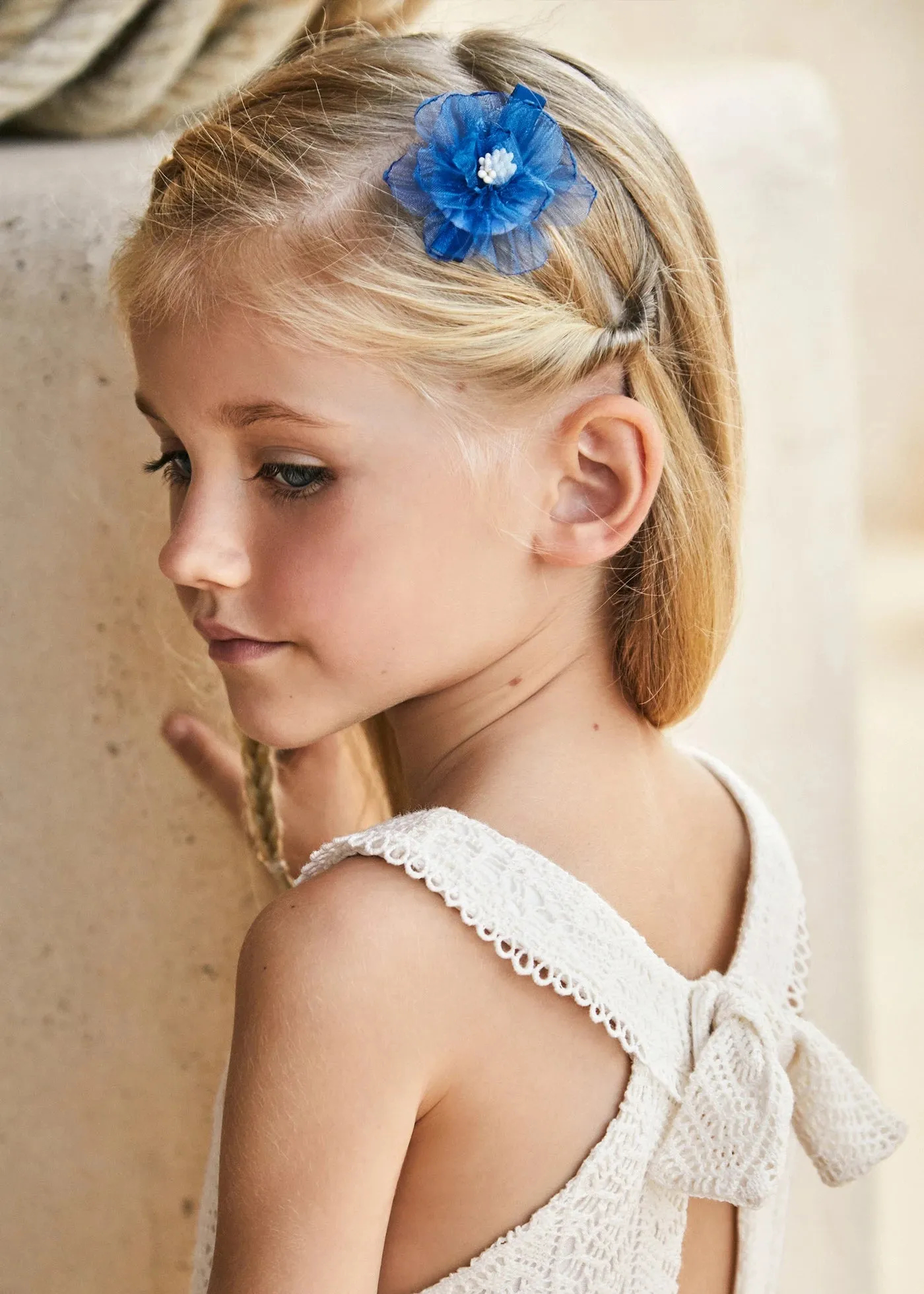 Girls guipure romper Better Cotton