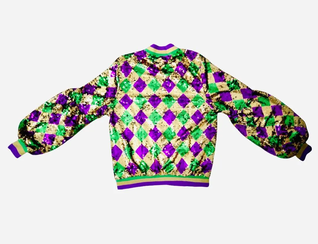 GLEAUX GIRL™ VIXIE Mardi Gras Sequin Jacket
