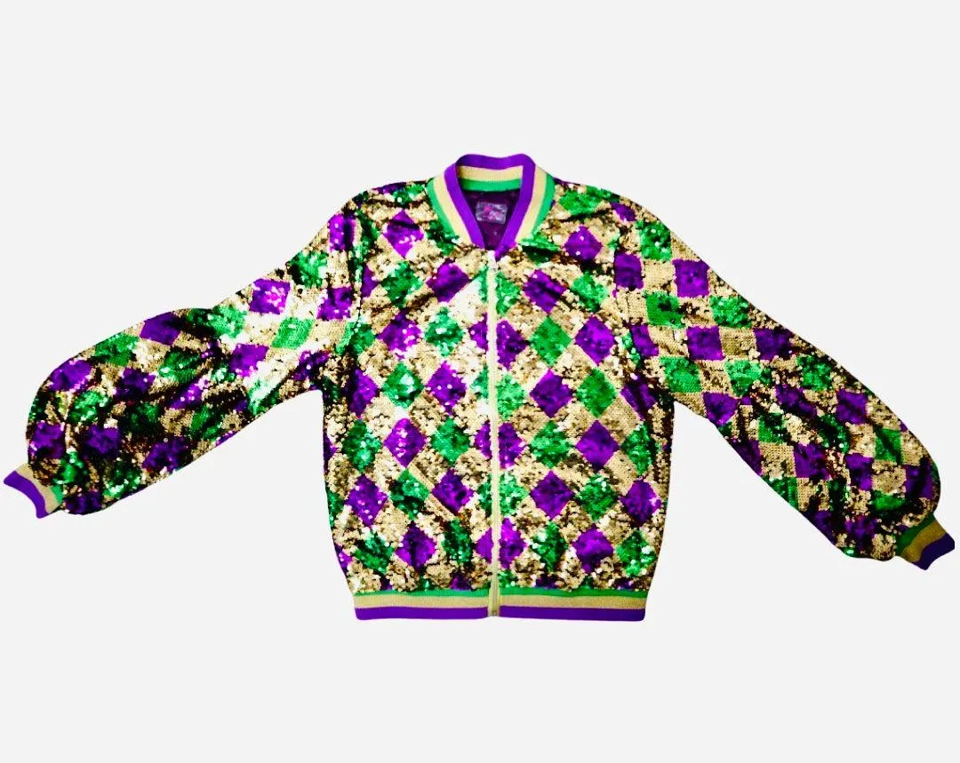 GLEAUX GIRL™ VIXIE Mardi Gras Sequin Jacket